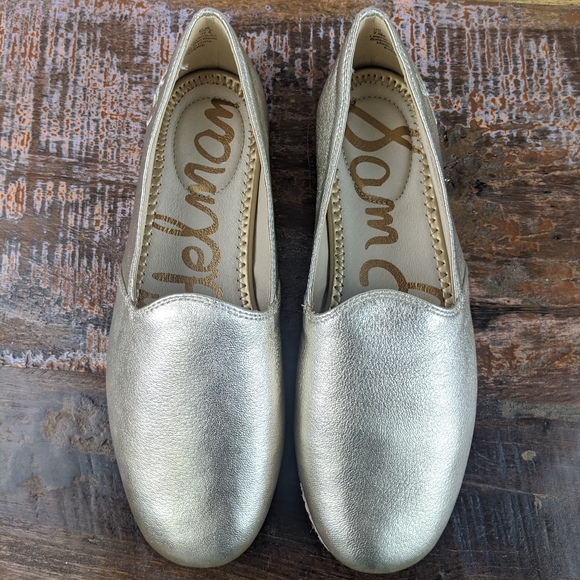 Sam Edelman Everie Gold Slip on Loafer Size 7.5 - Picture 3 of 13